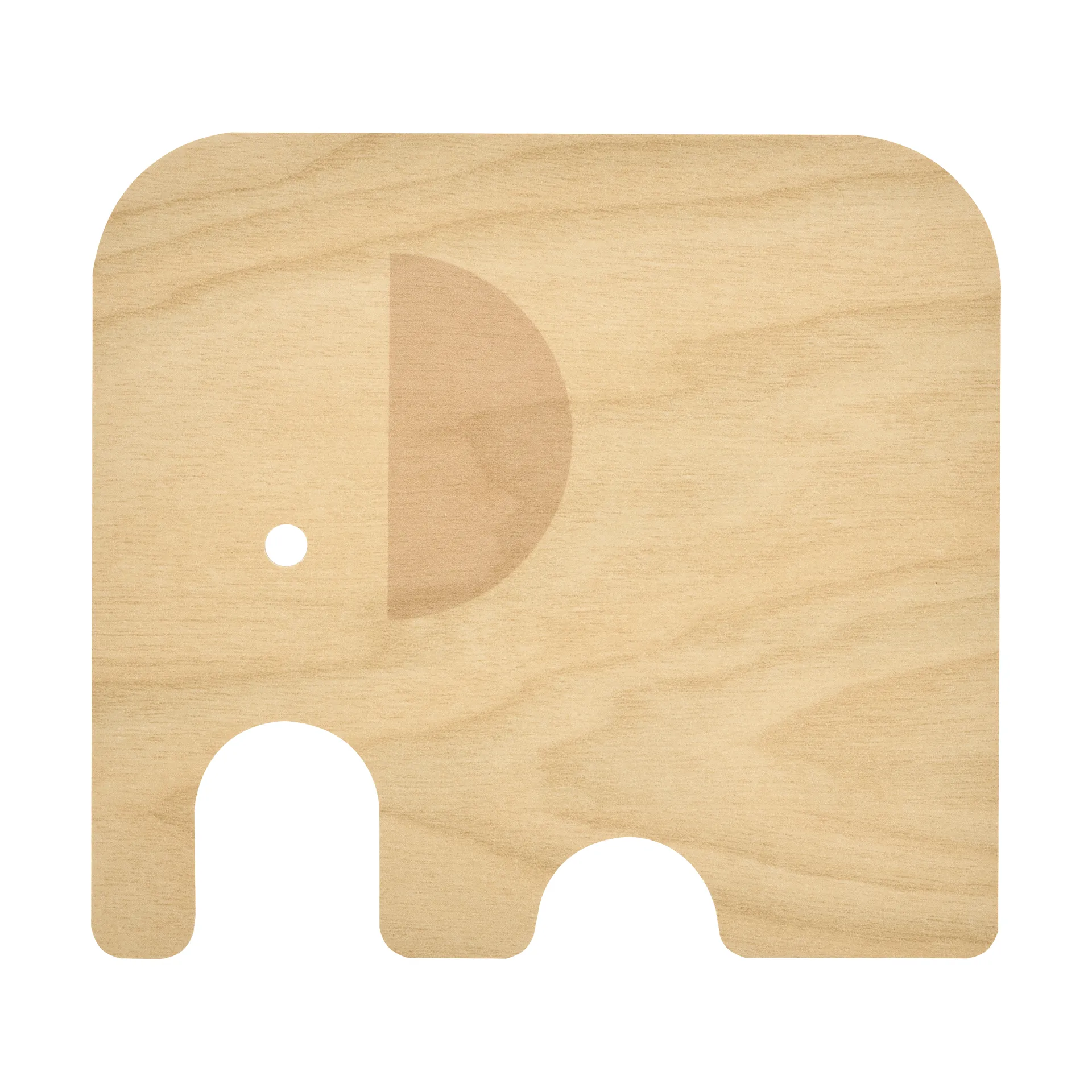 Elephant glass coaster 11x10 cm, Yellow Muurla