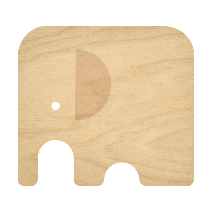 Elephant glass coaster 11x10 cm, Yellow Muurla