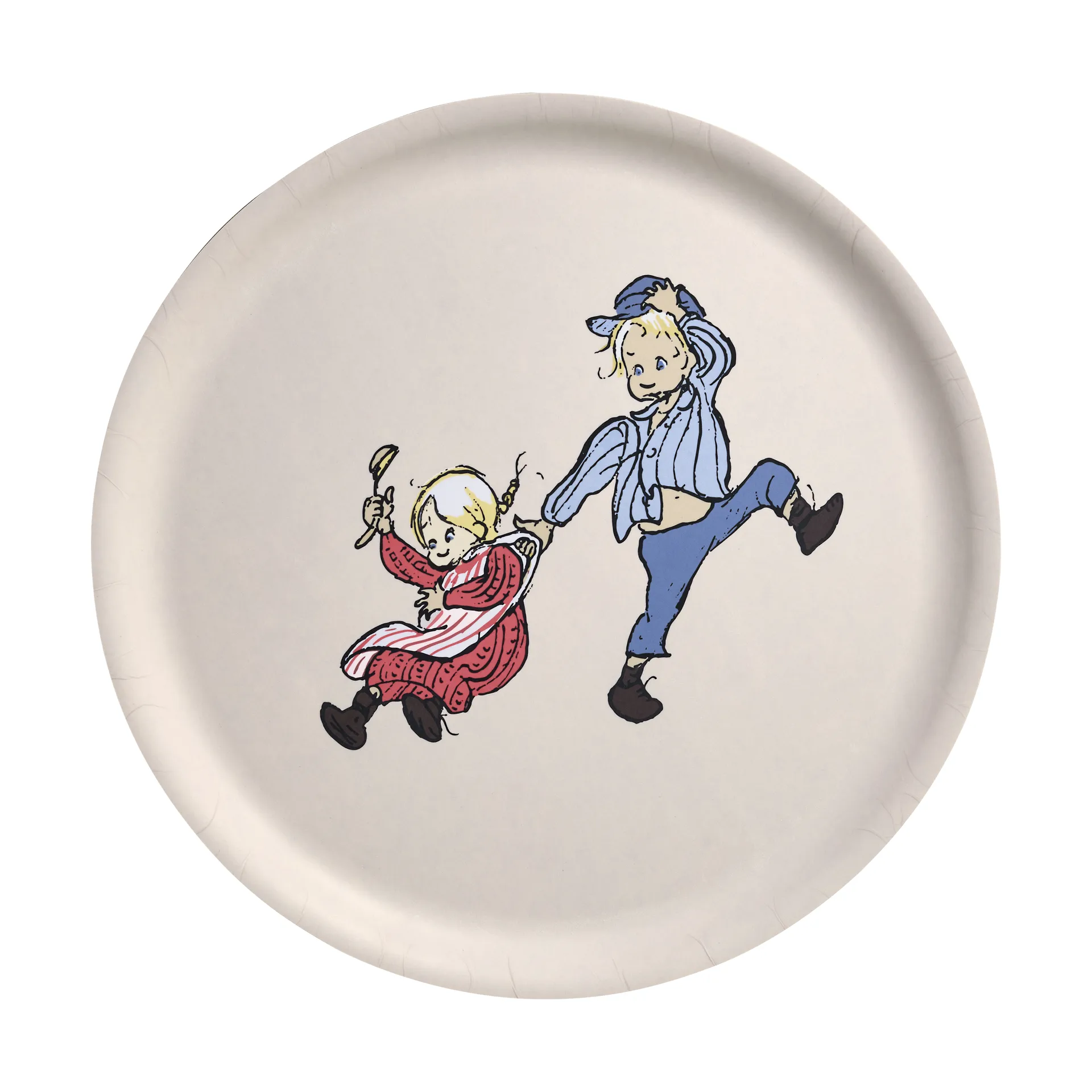 Emil and Ida tray Ø35 cm, White Muurla