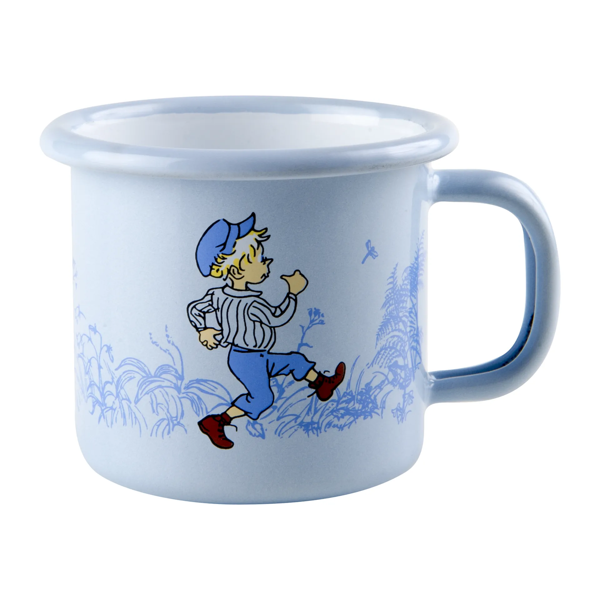 Emil in Lönneberga enamel mug 1.5 dl, Light blue Muurla
