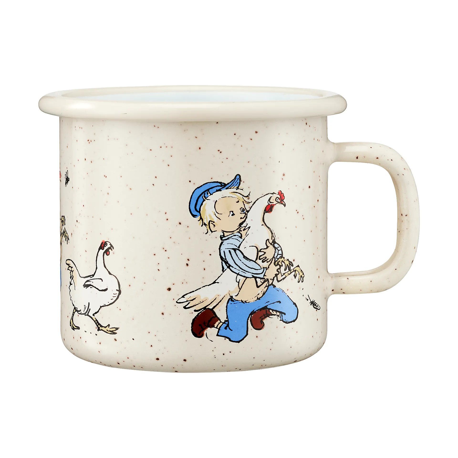 Emil in Lönneberga enamel mug 2.5 dl, Cluck Cluck Muurla