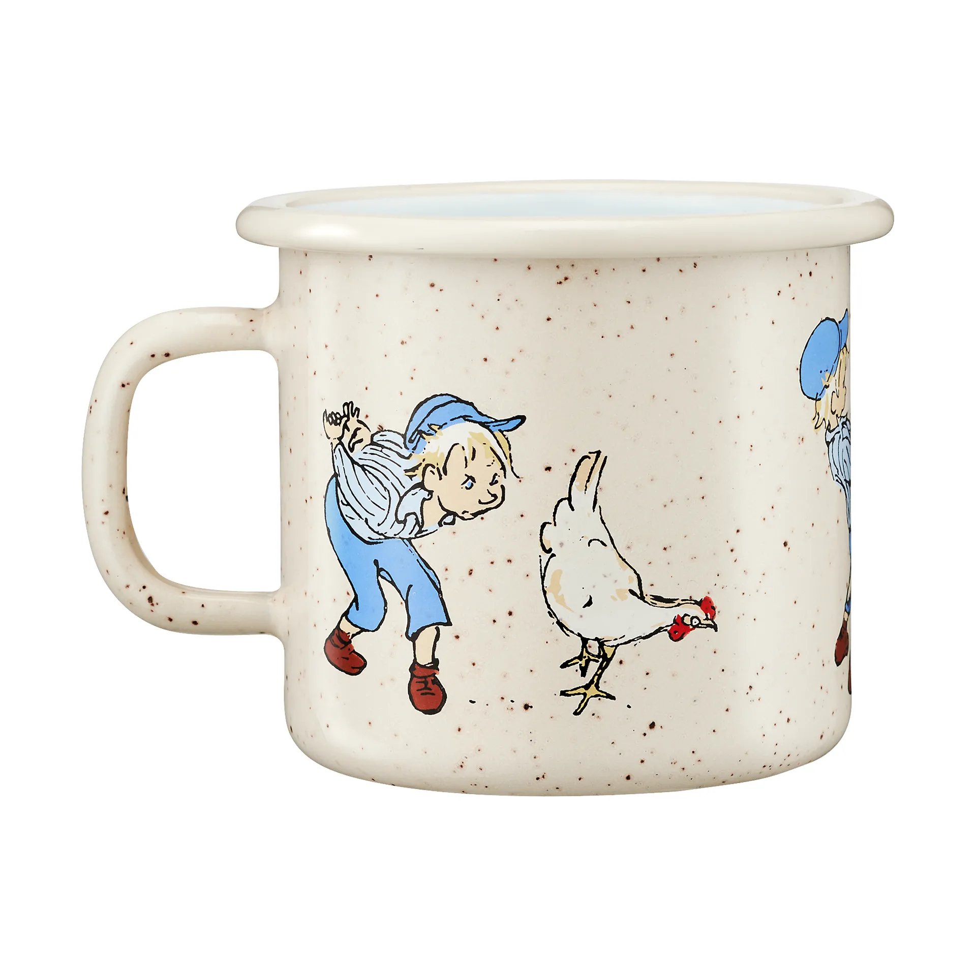 Emil in Lönneberga enamel mug 2.5 dl, Cluck Cluck Muurla