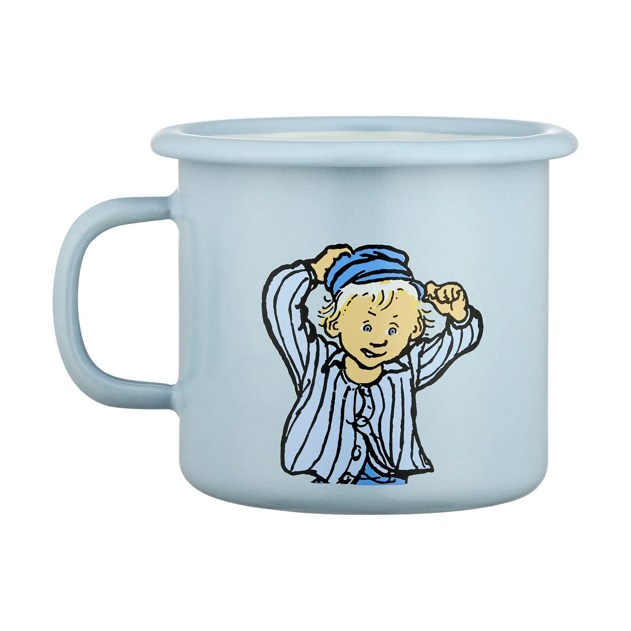 Muurla Emil in Lönneberga enamel mug 2.5 dl Emil | Scandinavian Design | Coffee cups | Blue