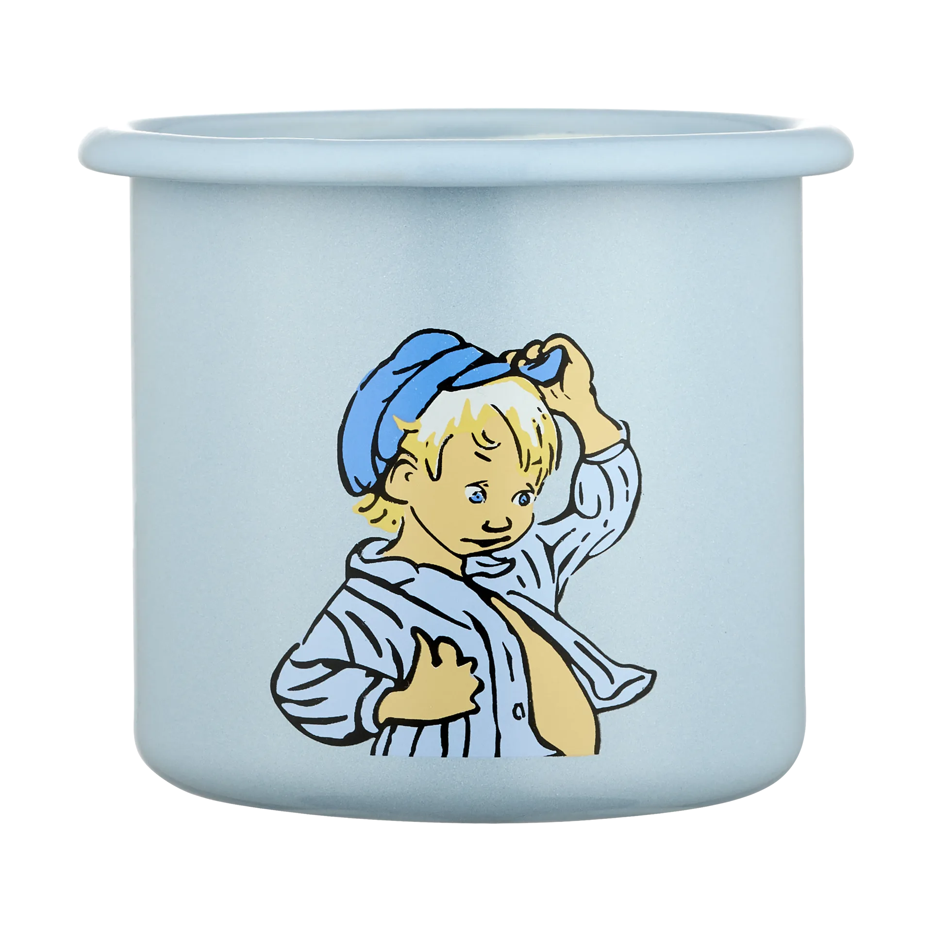 Emil in Lönneberga enamel mug 2.5 dl, Emil Muurla