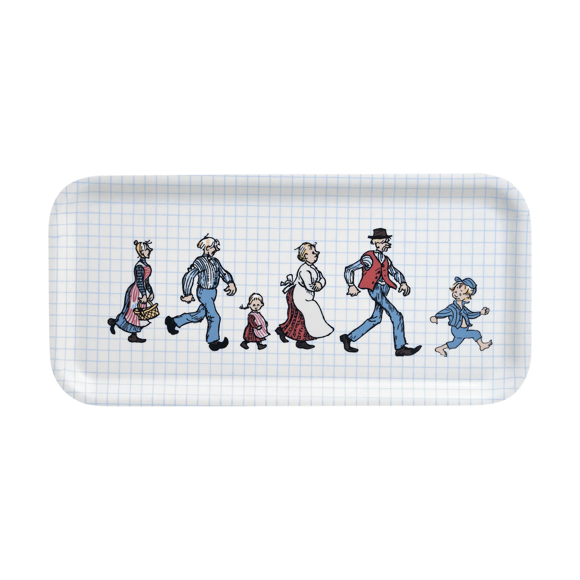 Emil The Katthult Folks tray 13x27 cm, Birch Muurla