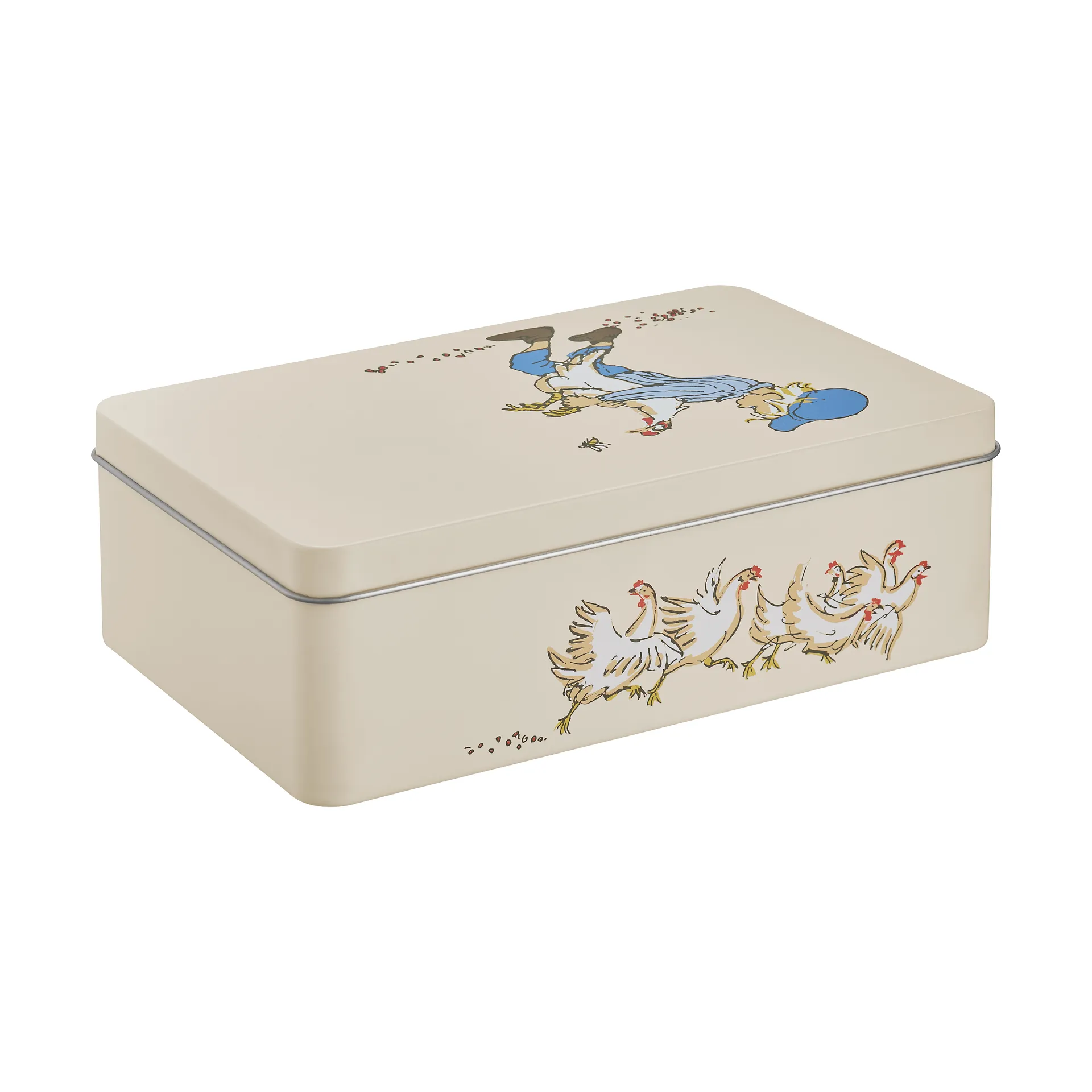 Emil Tin Canister 18x12x6 cm, Cluck Cluck Muurla