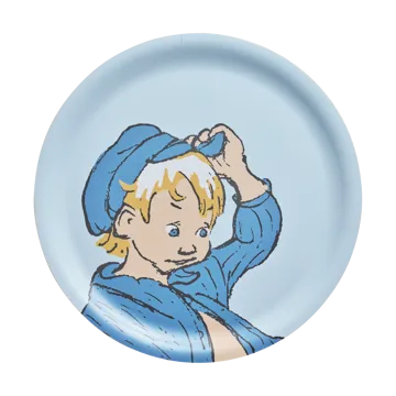 Emil tray Ø25 cm - Blue - Muurla