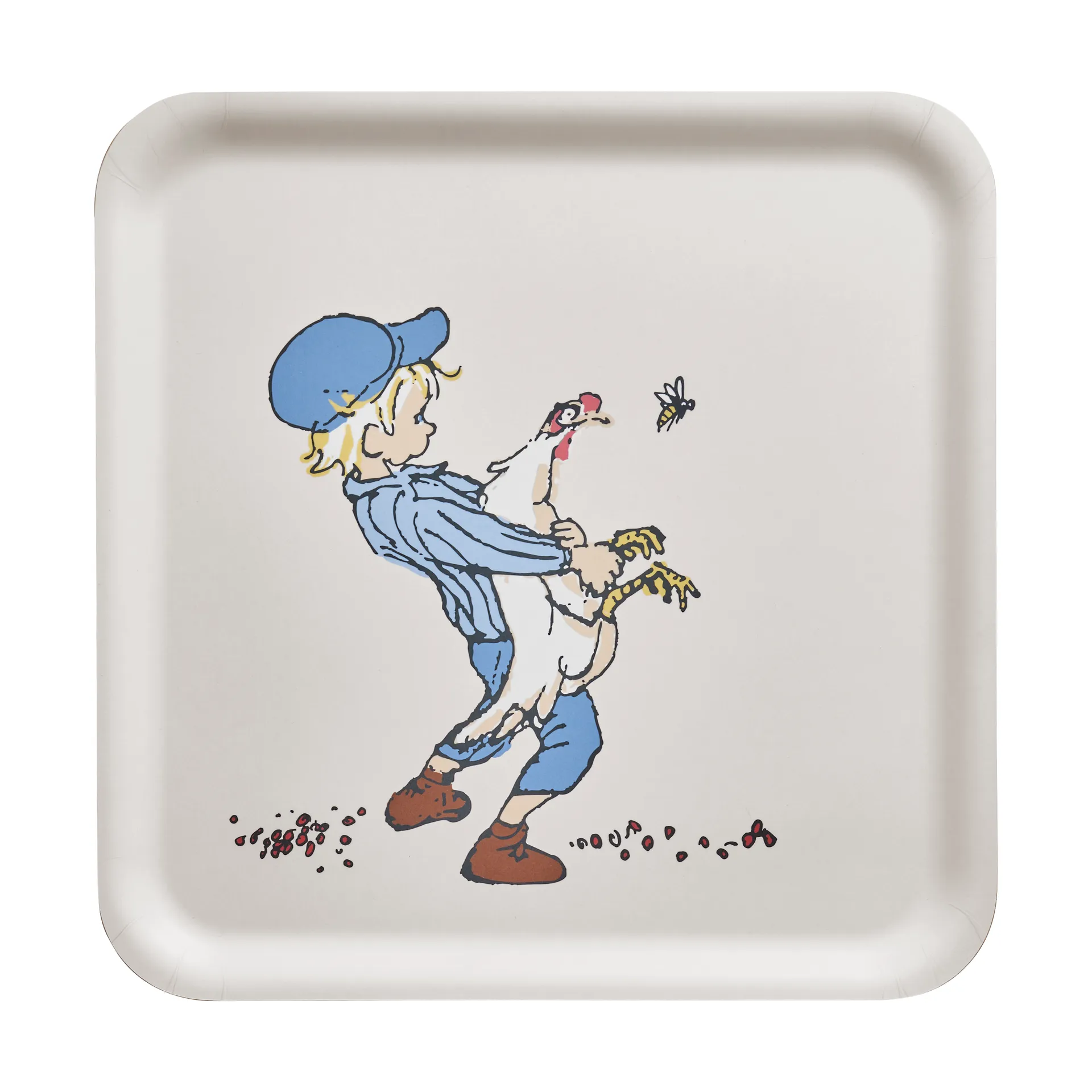 Emil tray 33x33 cm, Cluck Cluck Muurla
