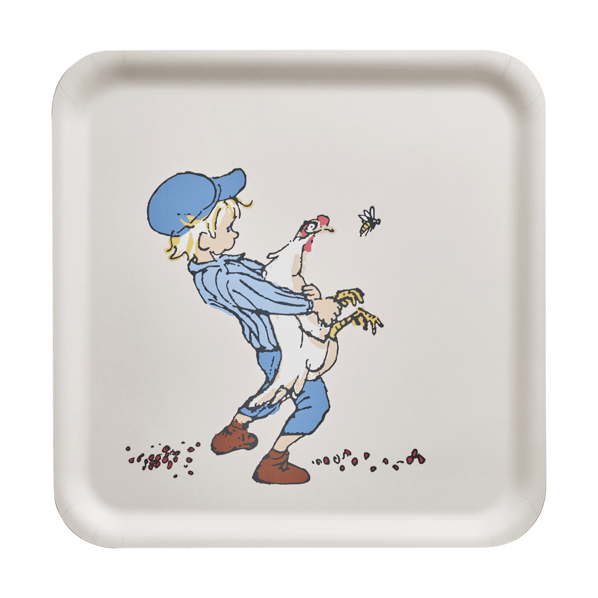 Muurla Emil tray 33x33 cm Cluck Cluck | Scandinavian Design | Trays | Beige