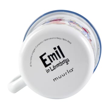 Emil's family enamel mug 2.5 dl - White - Muurla