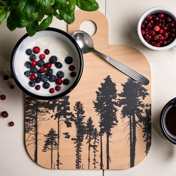 Forest cutting board 25x32 cm - Natural-black - Muurla