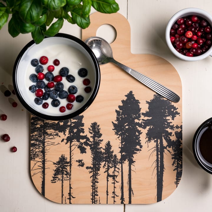 Forest cutting board 25x32 cm - Natural-black - Muurla