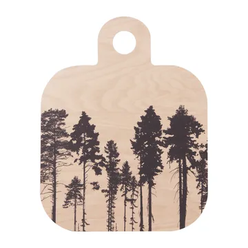 Forest cutting board 25x32 cm - Natural-black - Muurla