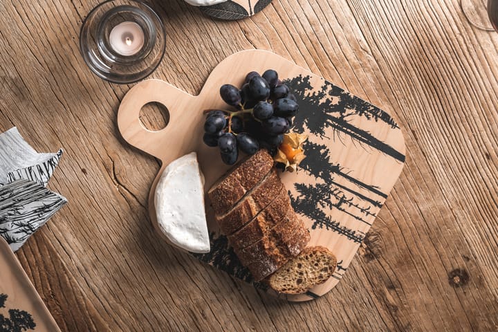 Forest cutting board 25x32 cm, Natural-black Muurla