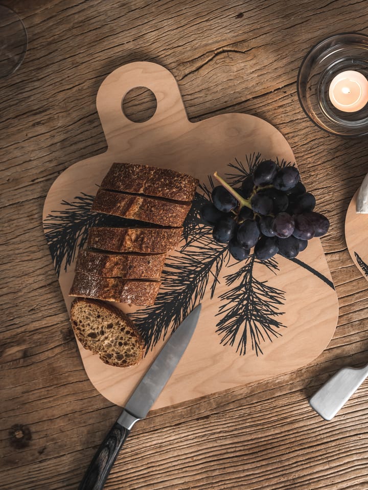 Forest cutting board 25x32 cm, Natural-black Muurla