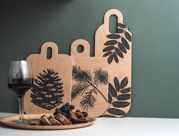 Forest cutting board 25x32 cm - Natural-black - Muurla