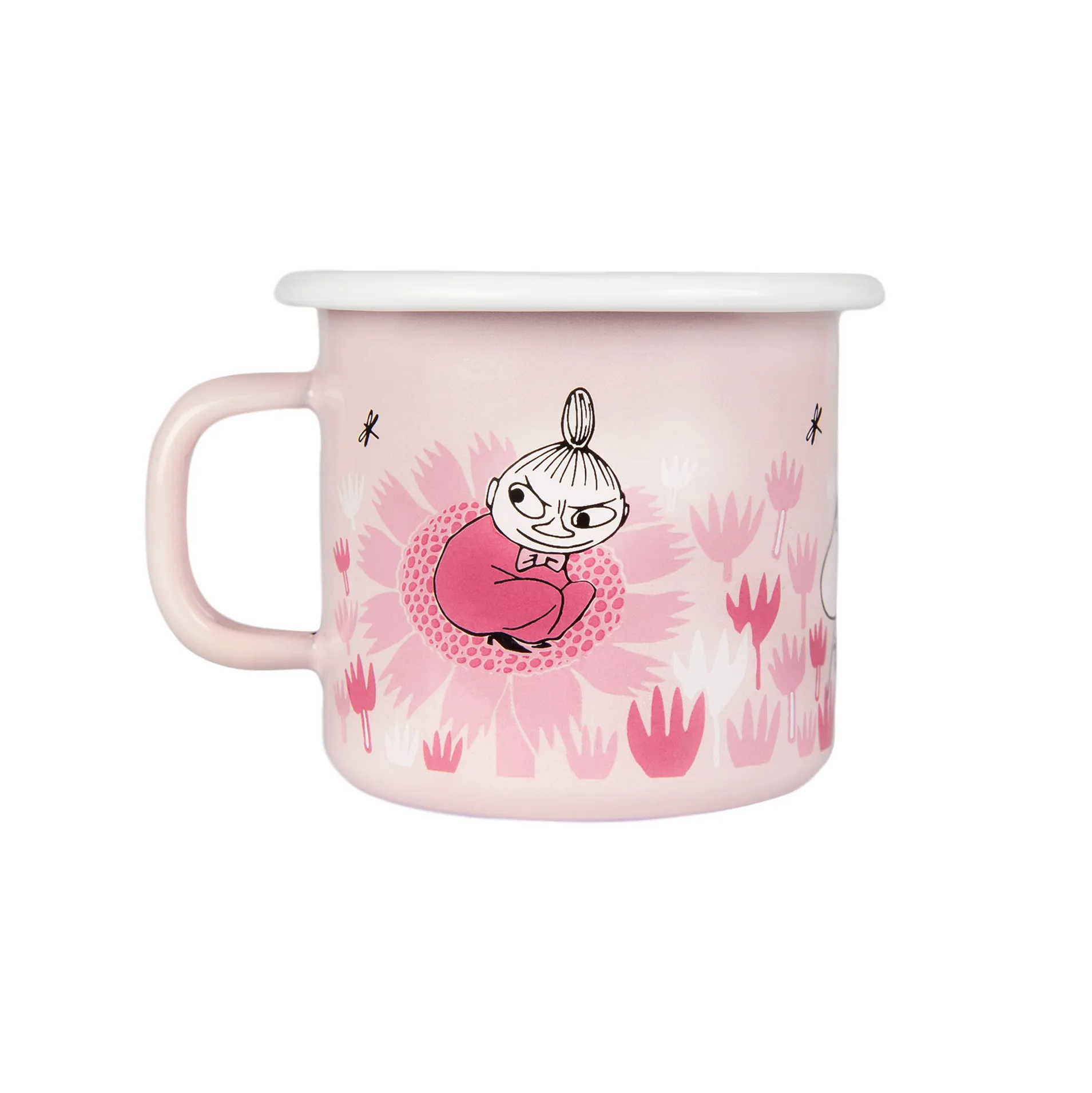 Girls enamel mug 25 cl, Pink Muurla