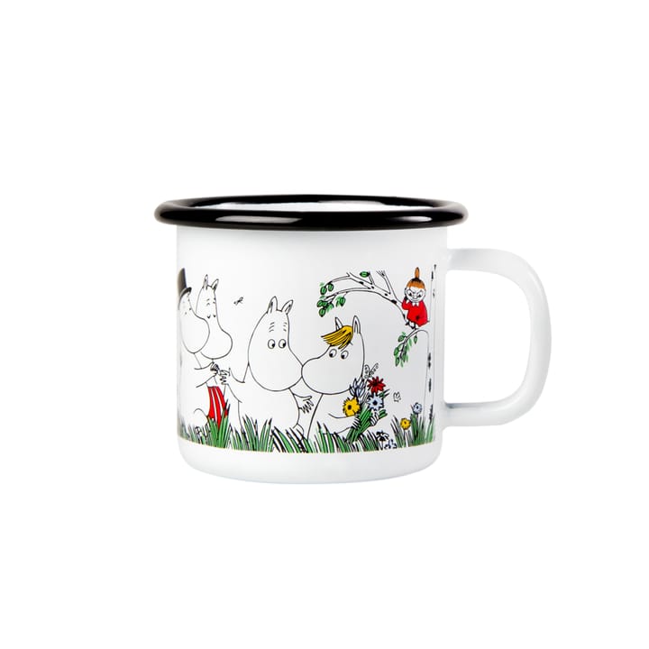 Glada familjen enamel mug 1.5 dl - Gladafamiljen - Muurla