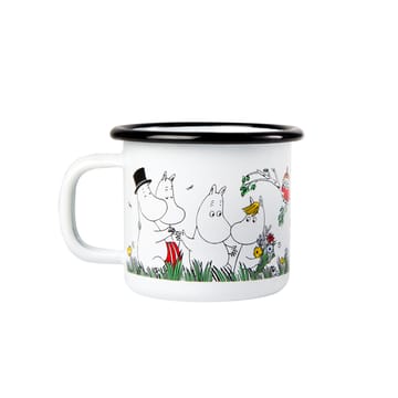 Glada familjen enamel mug 1.5 dl - Gladafamiljen - Muurla