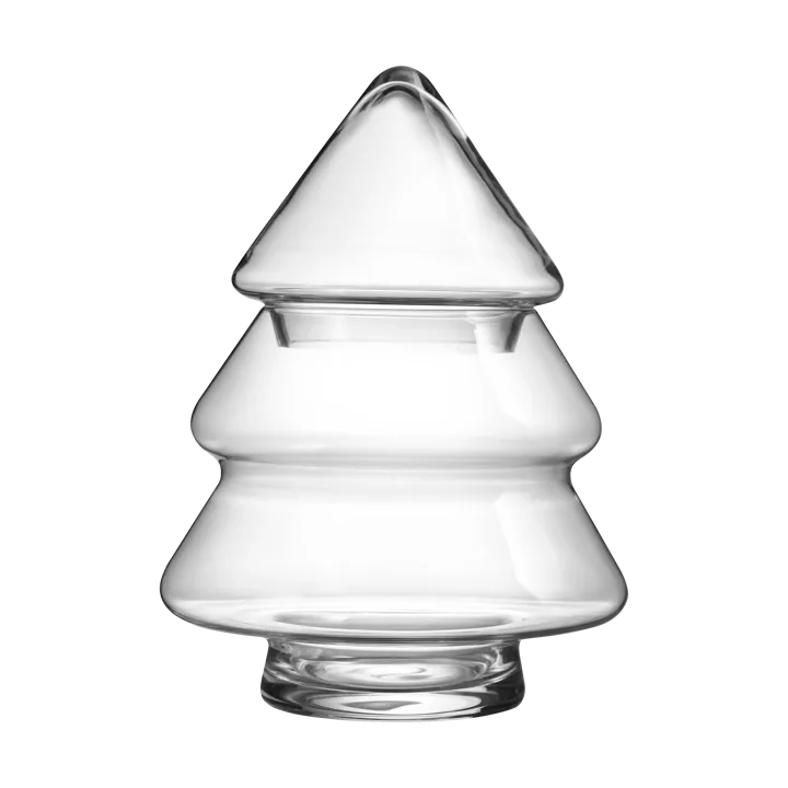 Glass tree glass jar with lid - 20 cm - Muurla