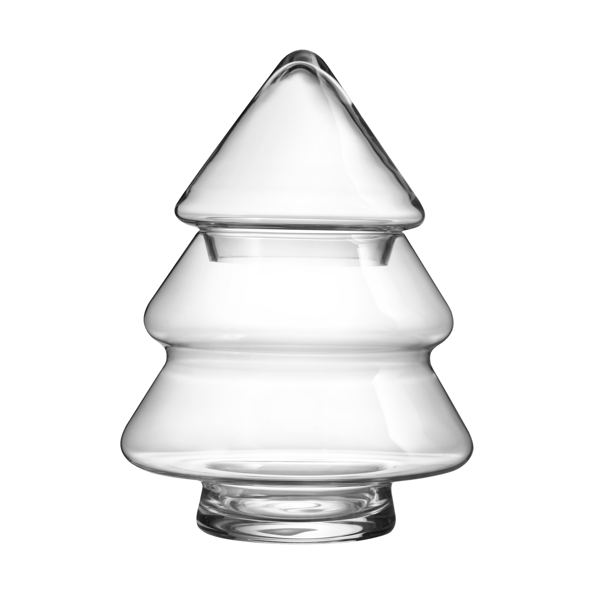 Muurla Glass tree glassjar with lid 20 cm | Scandinavian Design | Storage jars | Transparent