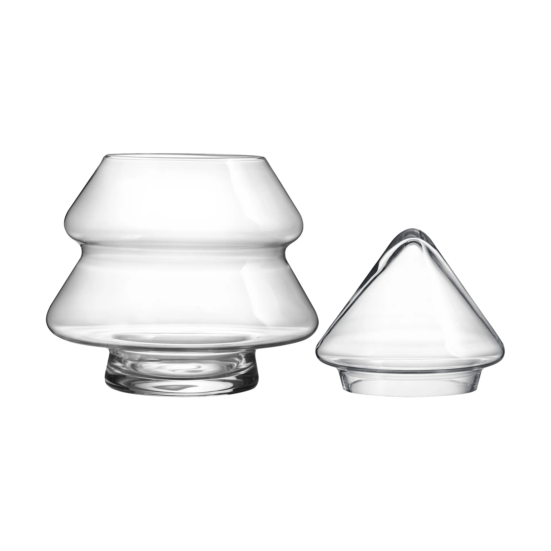 Glass tree glassjar with lid, 20 cm Muurla