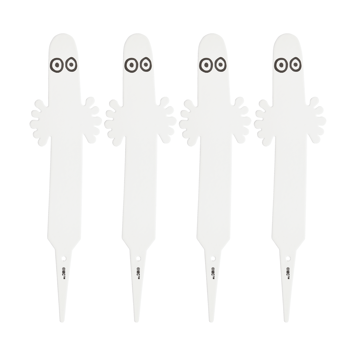 Muurla Hattifattener plant label 4-pack White | Scandinavian Design | White