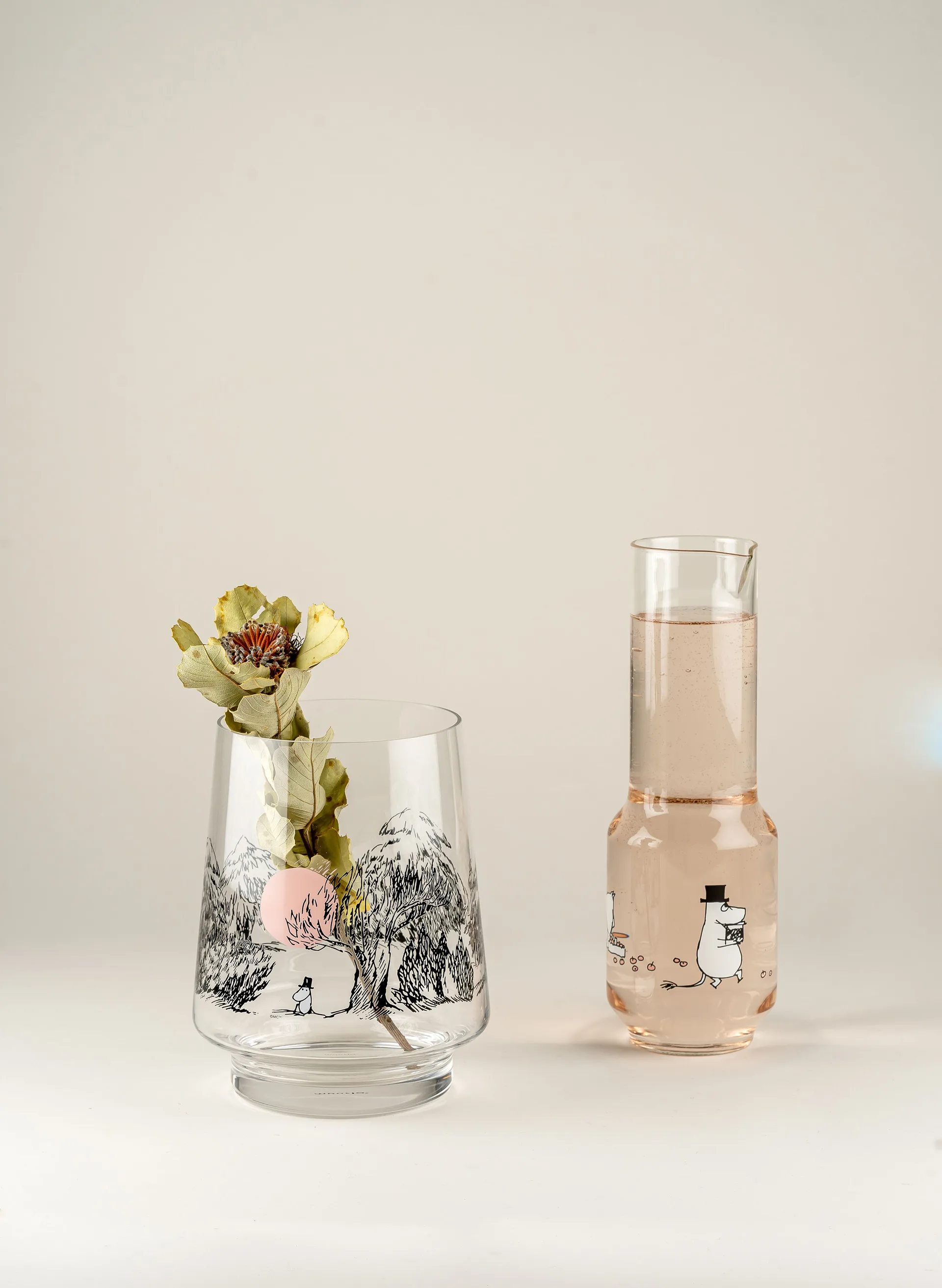 Just Wandering lantern/vase 20 cm, Clear Muurla