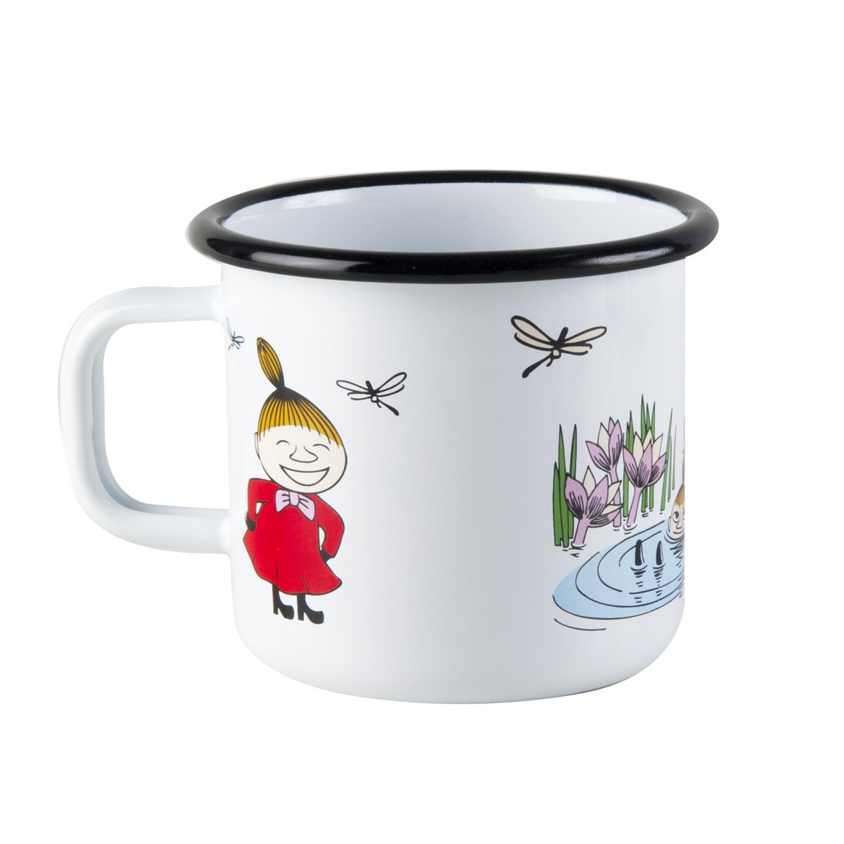 Muurla Little My enamel mug white 3.7 dl | Scandinavian Design | Moomin mugs | White