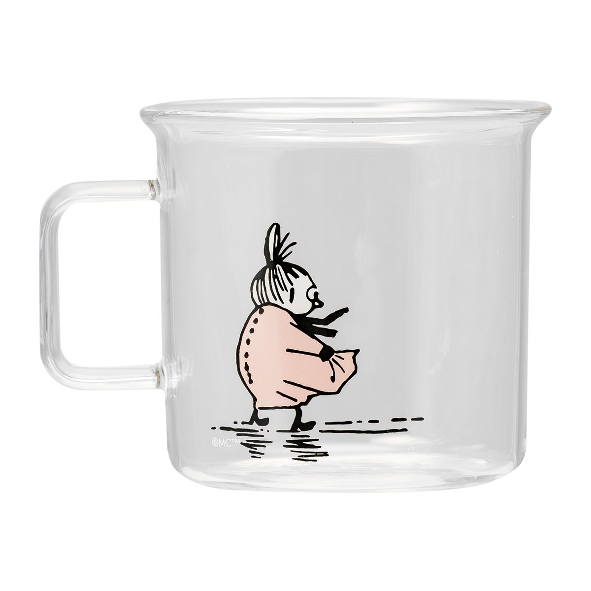 Muurla Little My glass mug 35 cl Clear | Scandinavian Design | Coffee cups | Transparent