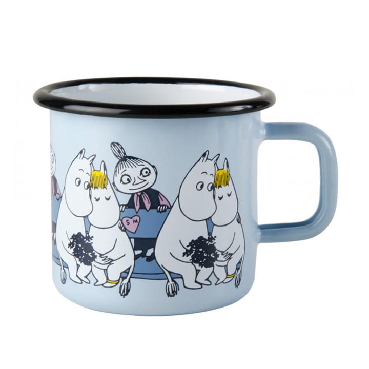 Little My, Moomin and Snorkmaiden enamal mug - 3.7 dl - Muurla