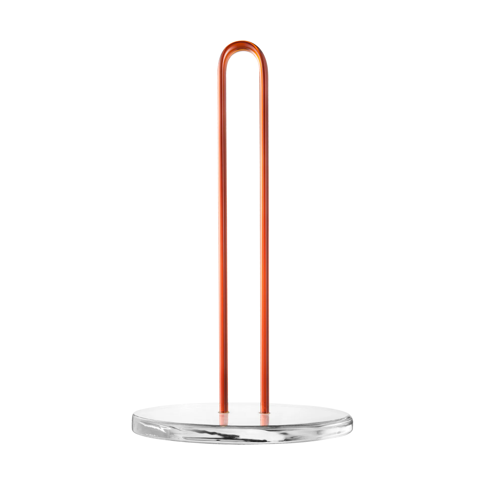 Loop kitchen paper holder 26 cm, Clear-amber Muurla