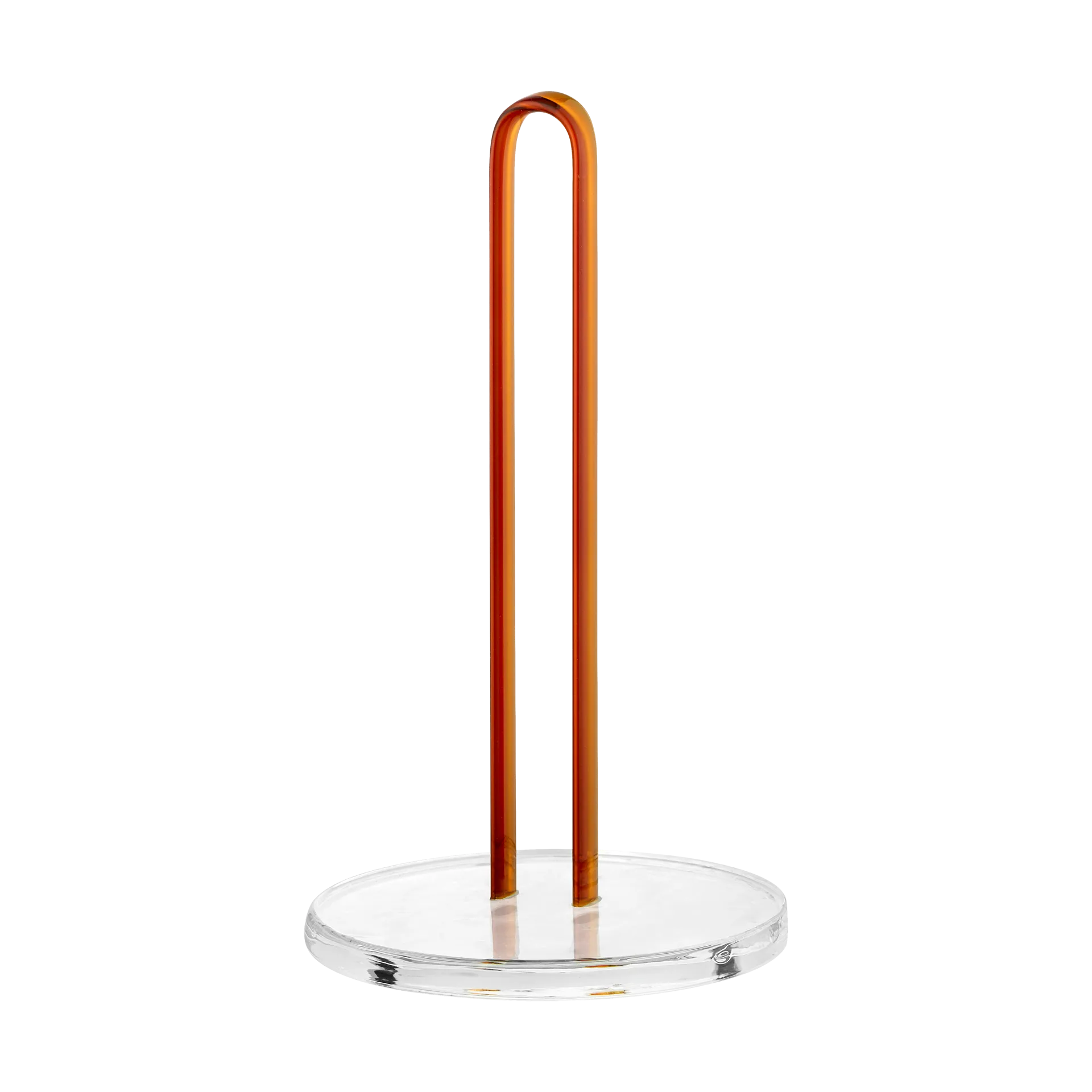 Loop kitchen paper holder 26 cm, Clear-amber Muurla
