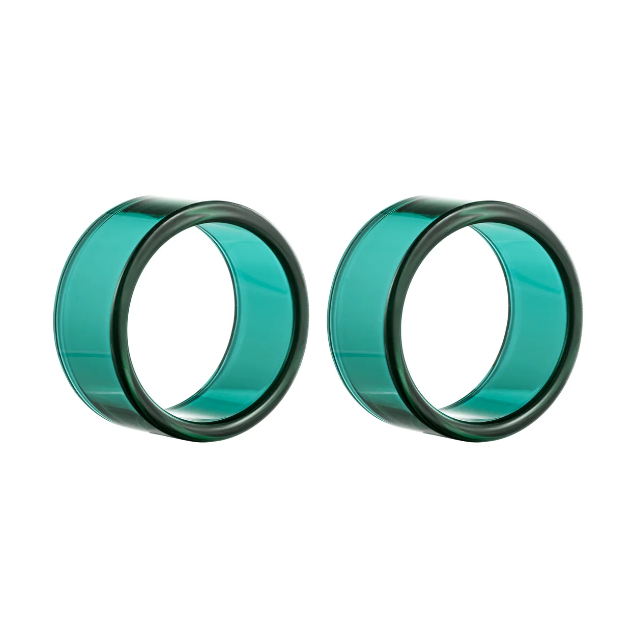 Muurla Loop napkin ring 2-pack Teal | Scandinavian Design | Napkin rings & holders | Green