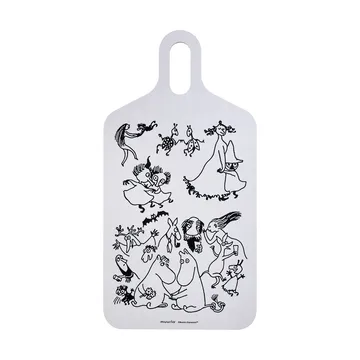 Moomin 80 cutting board 23x44 cm - White - Muurla