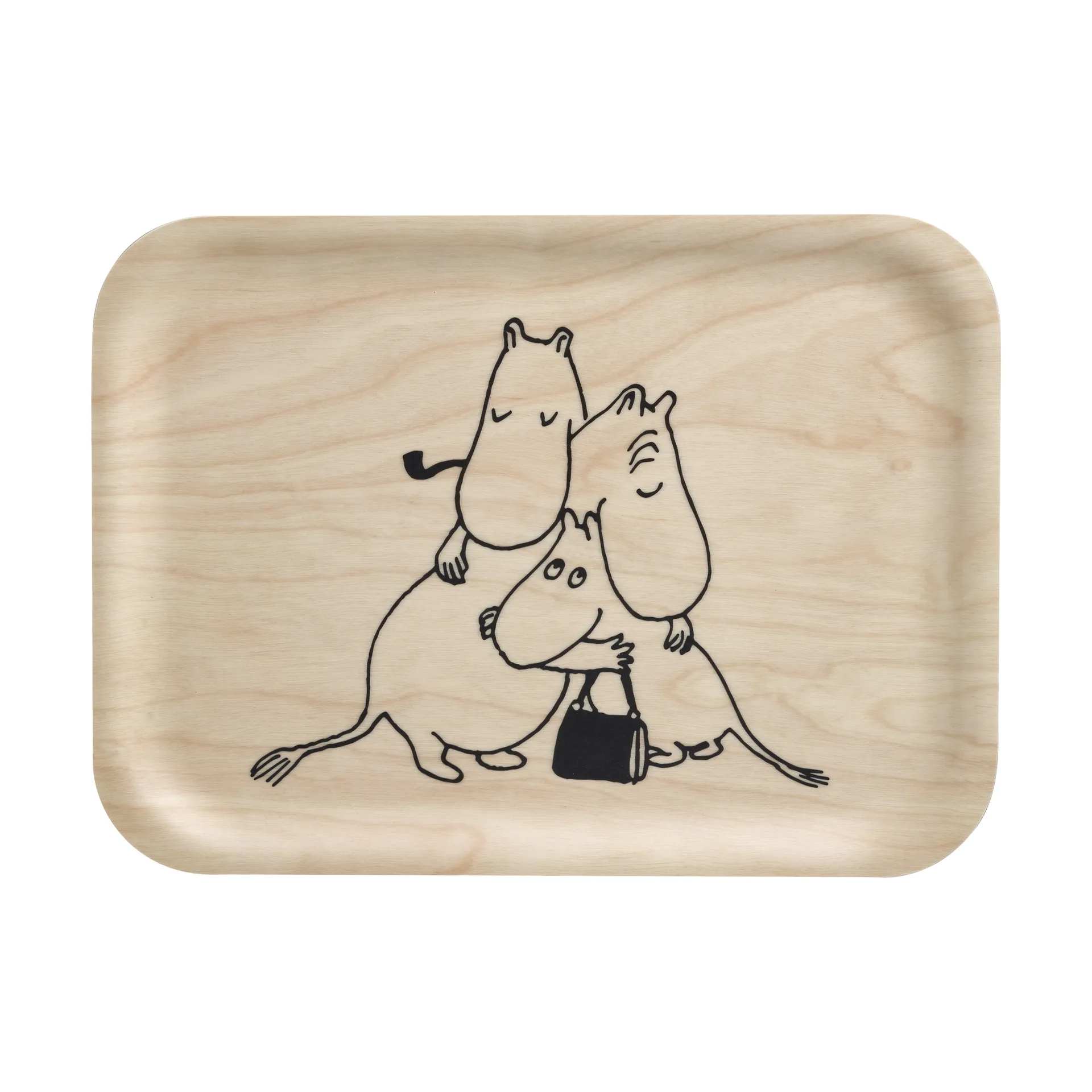 Moomin 80 tray 20x27 cm, Birch Muurla