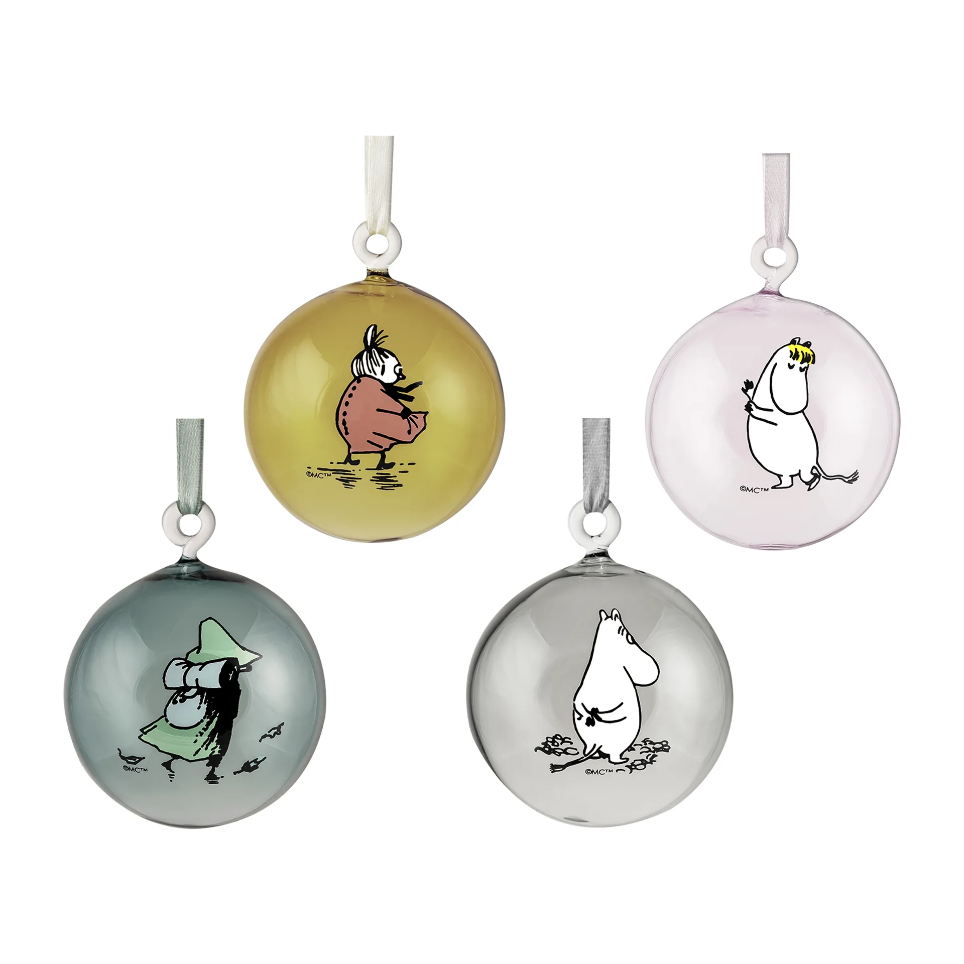 Moomin bauble 4 pieces, Multi Muurla