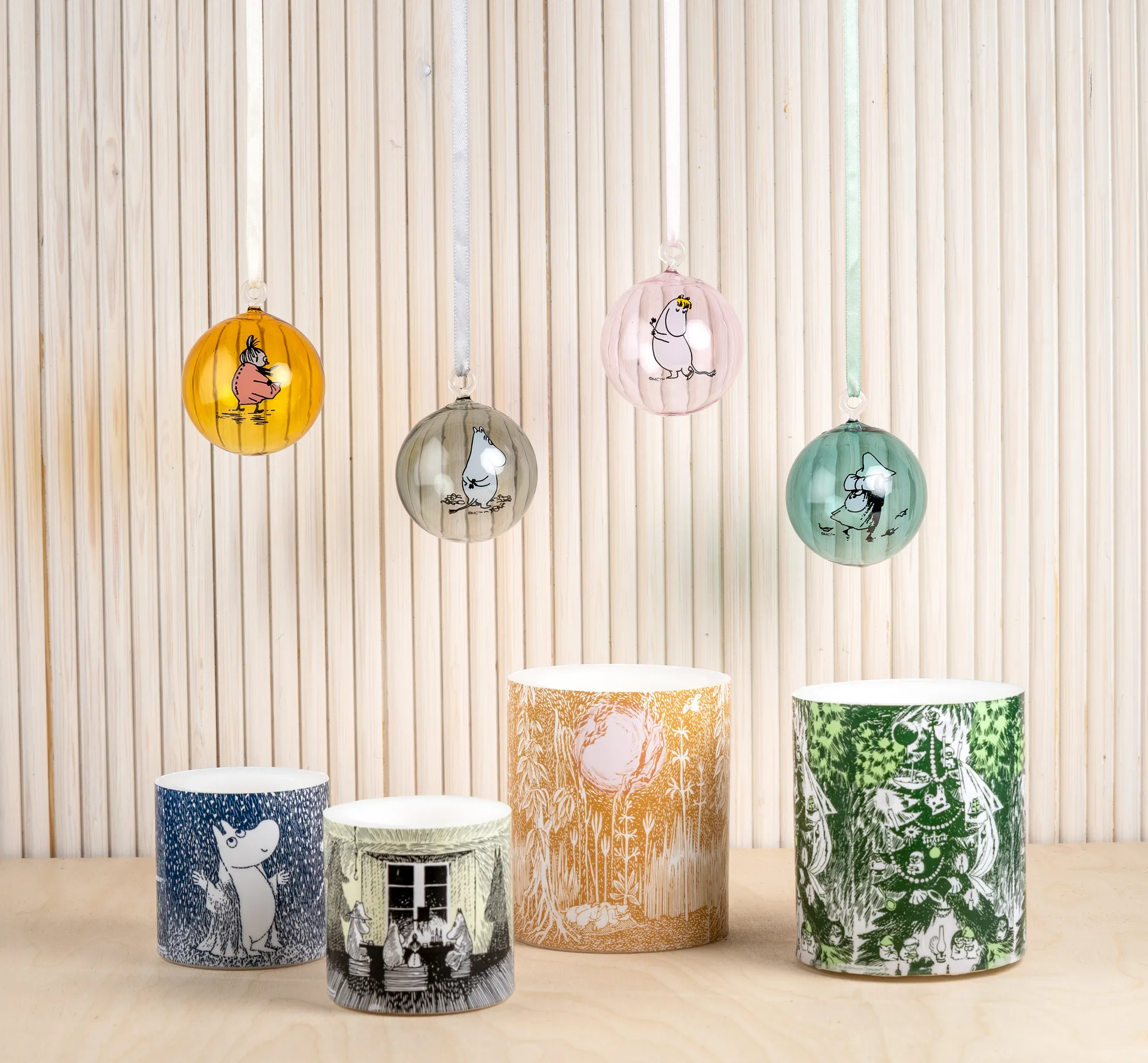 Moomin bauble 4 pieces, Multi Muurla