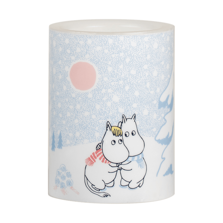Moomin block candle LED 10 cm - Let it snow - Muurla