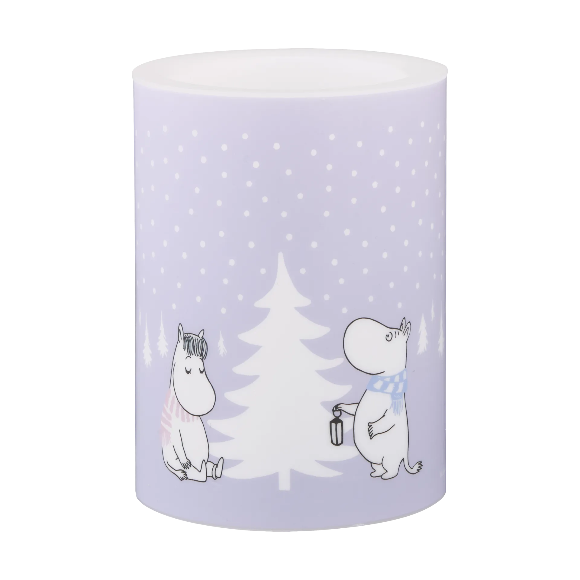 Moomin block candle LED 10 cm, Snowfall Muurla