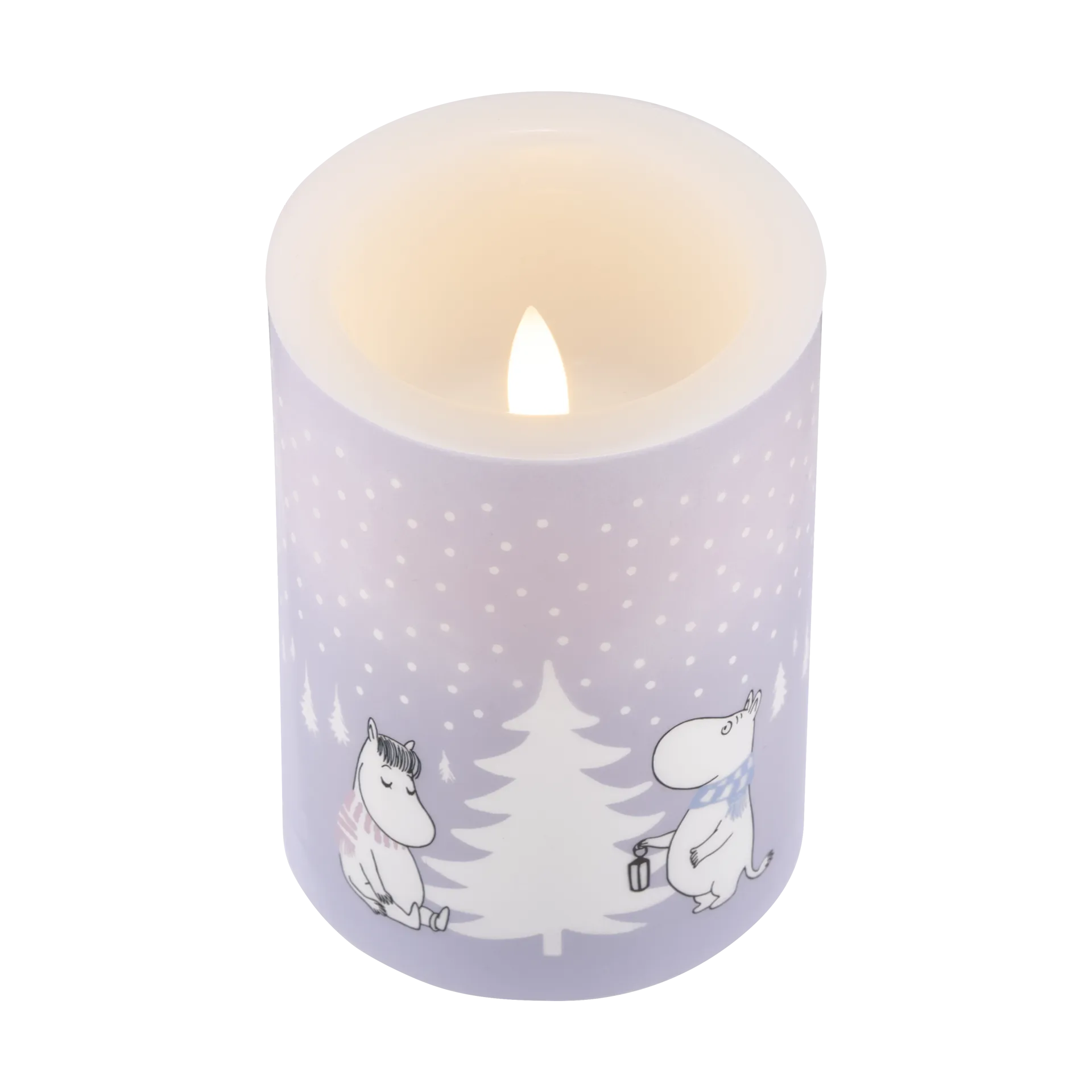 Moomin block candle LED 10 cm, Snowfall Muurla