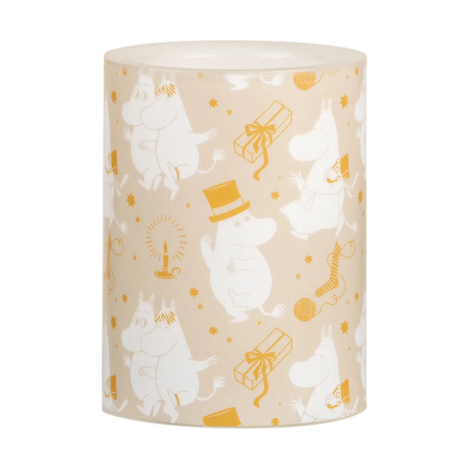 Moomin block candle LED 10 cm, Sparkling stars Muurla