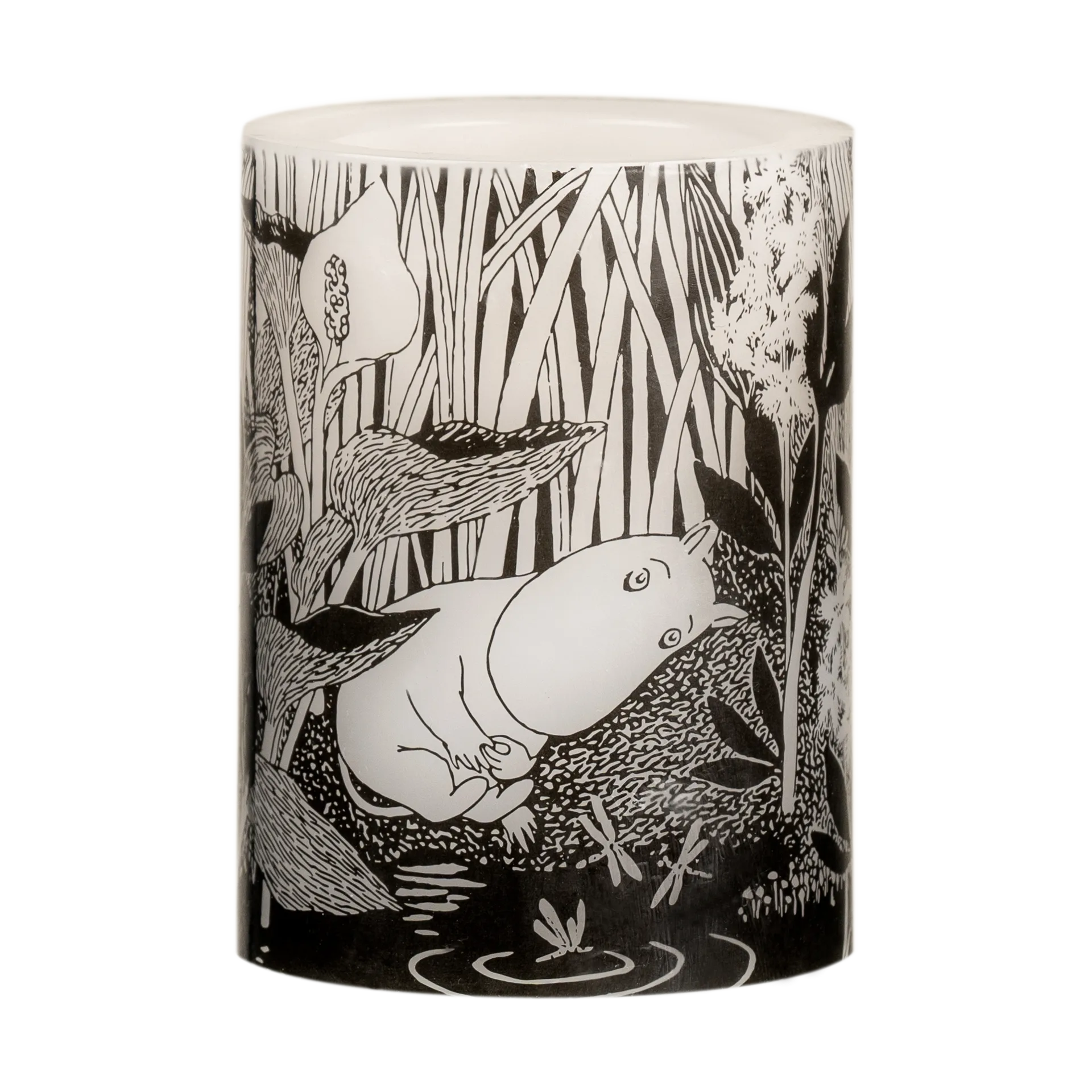Moomin block candle LED 10 cm, The pond Muurla
