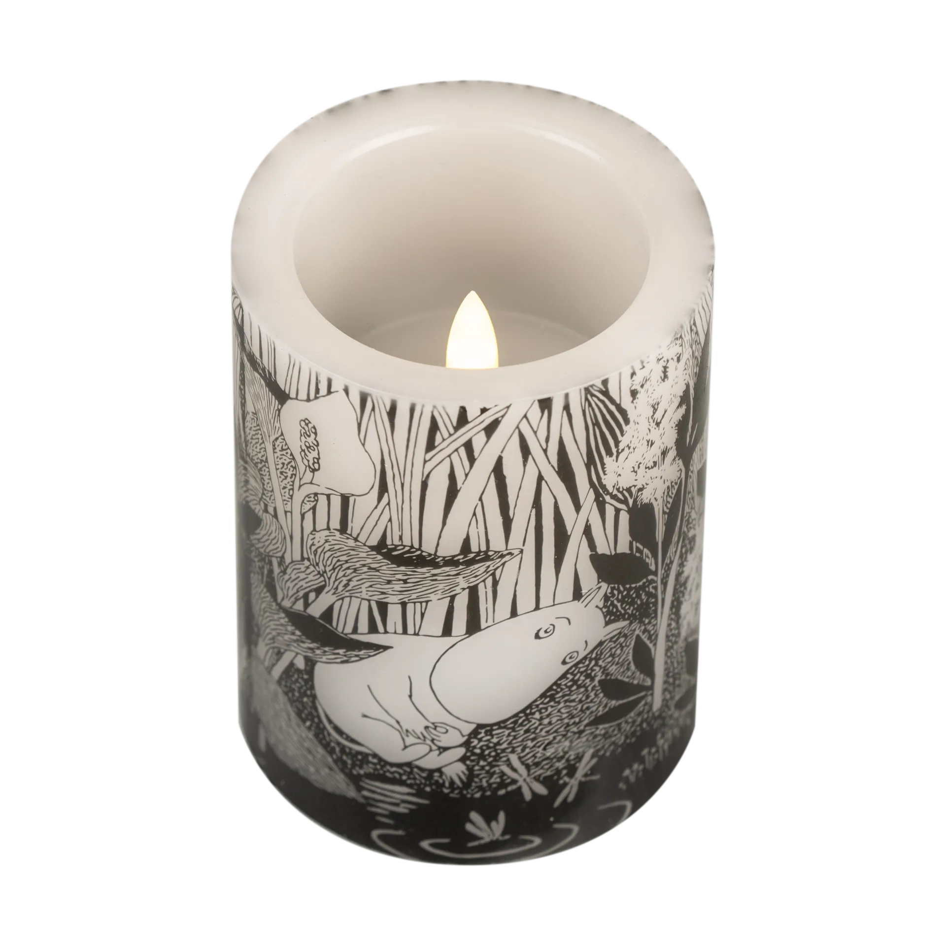 Moomin block candle LED 10 cm, The pond Muurla