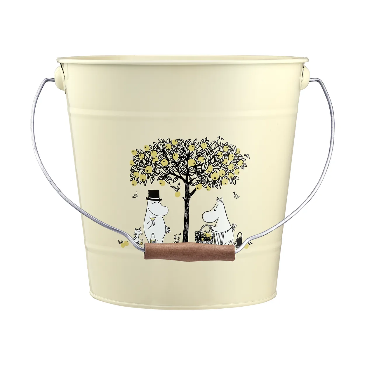 Muurla Moomin bucket 10 L Apples | Scandinavian Design | Ice buckets | Yellow