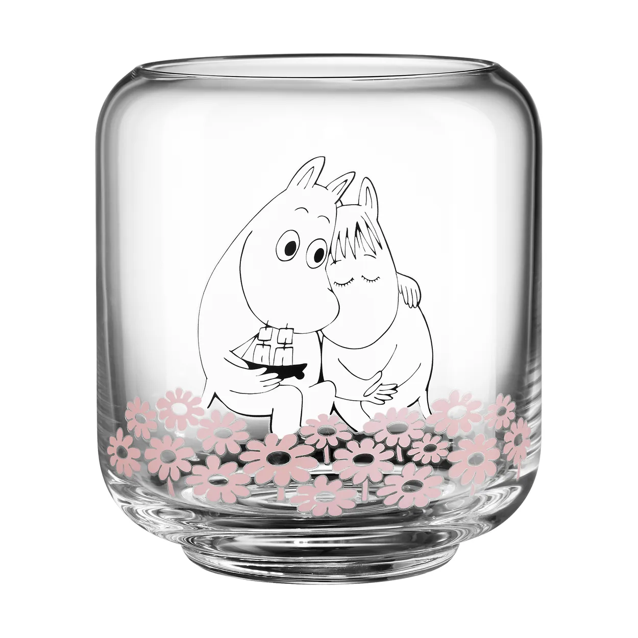 Muurla Moomin candle holder/vase 10 cm Together | Scandinavian Design | Tea light holders, lanterns & candle dishes | Transparent