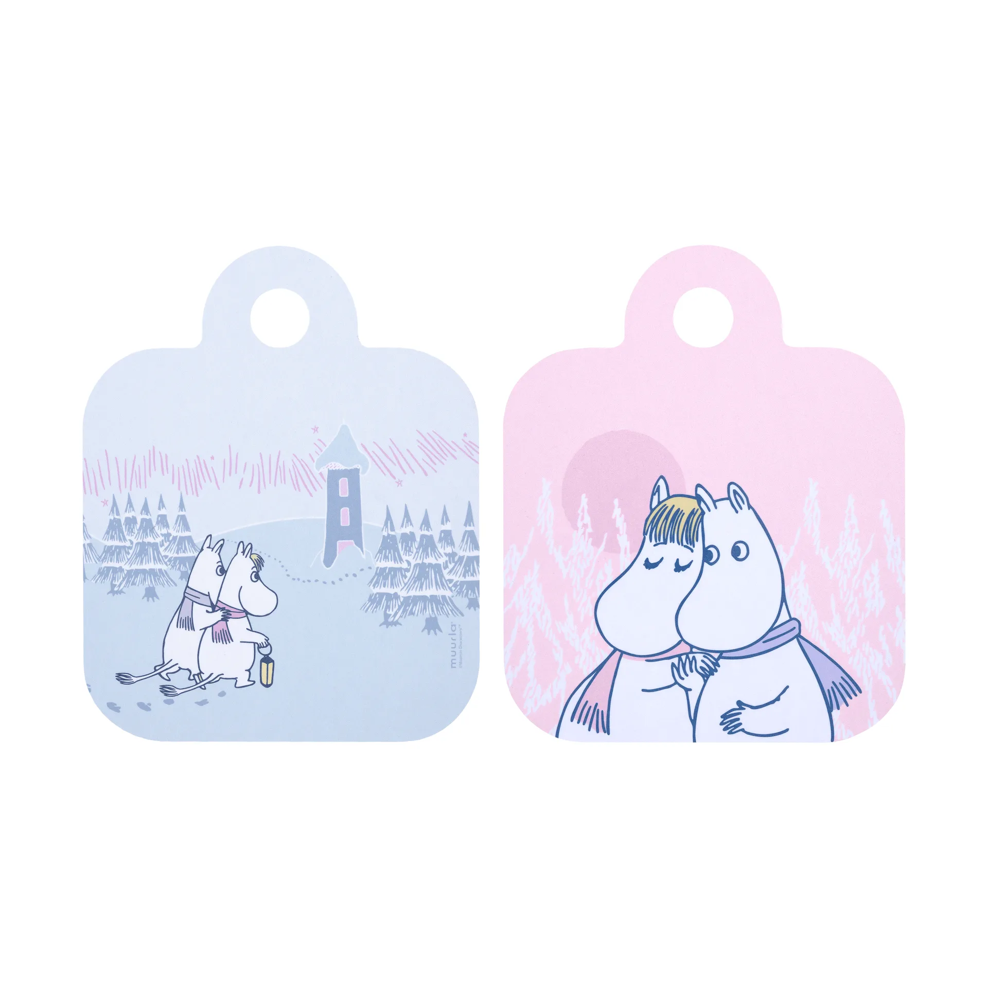 Moomin Chop & Serve cutting board 20x25 cm, Frosty Day Muurla