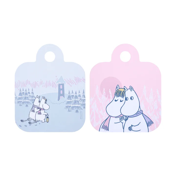 Moomin Chop & Serve cutting board 20x25 cm - Frosty Day - Muurla