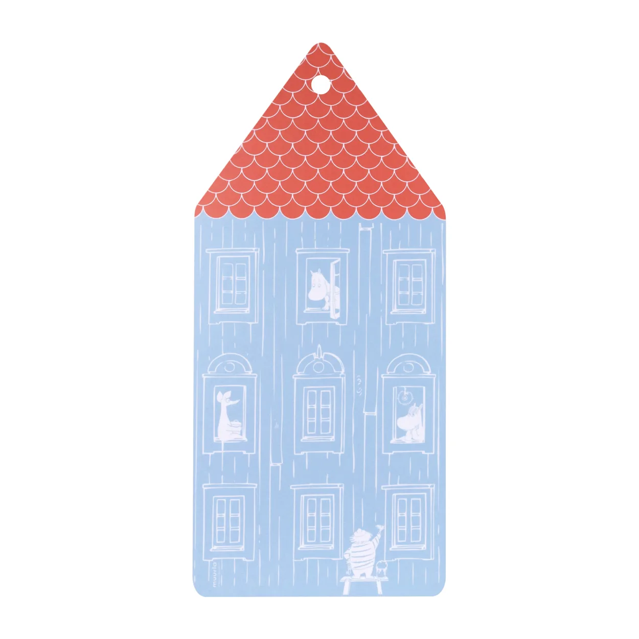 Muurla Moomin Chop & Serve cutting board 20x44 cm Moomin house