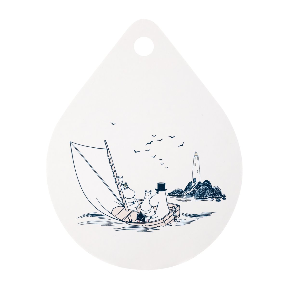 Muurla Moomin Chop & Serve cutting board 21x27 cm Sailors